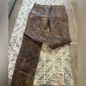 NWOT WHBM Snake Print Pants